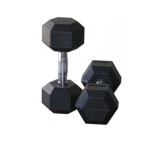 Body Maxx Rubber Coated Hex Dumbells 12.5 KG X 1 Pair